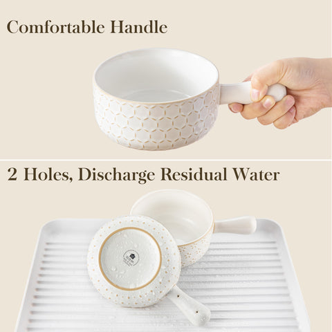 MALACASA Lydia embossed pattern enhances table presentation and grip