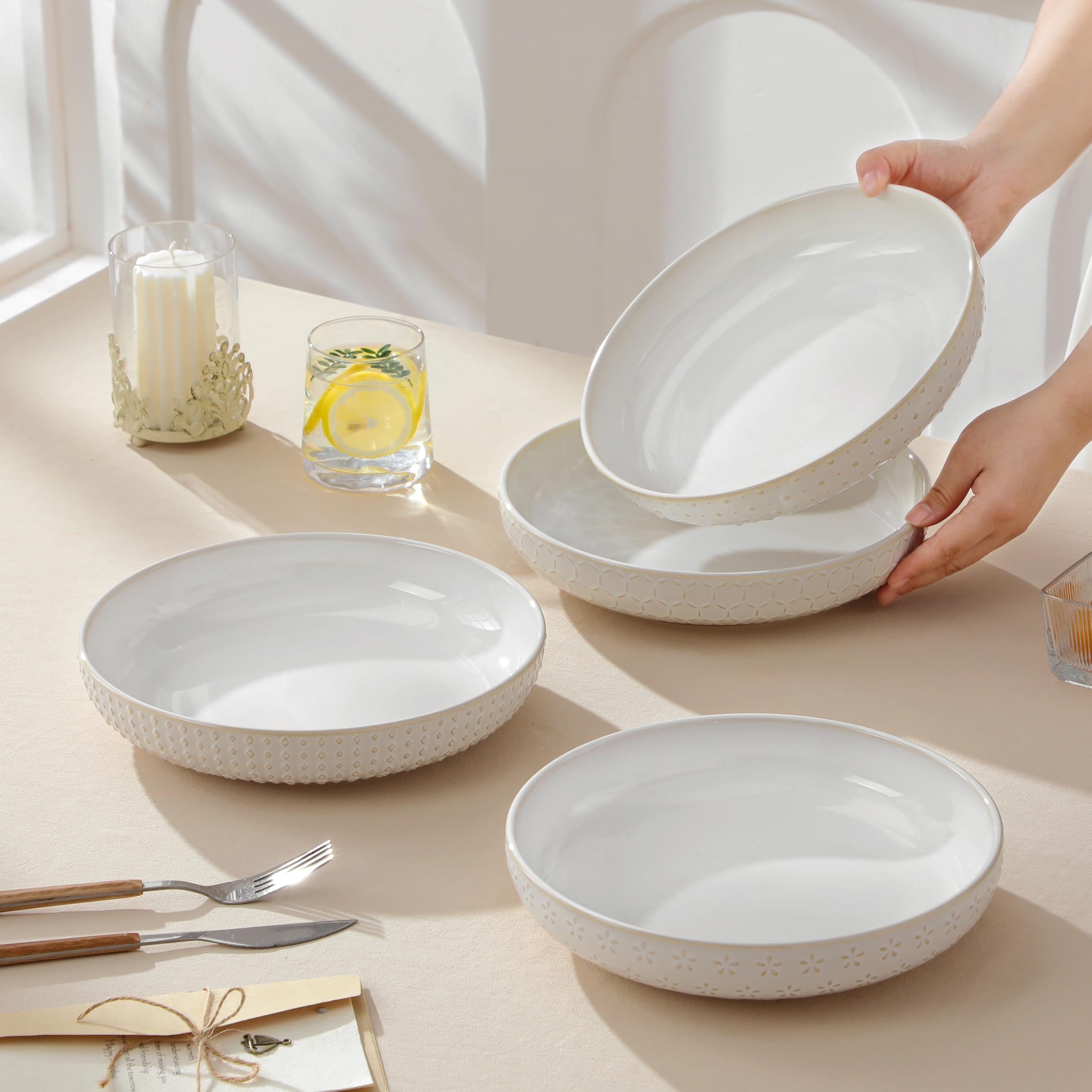 MALACASA Lydia dishwasher-safe set for easy cleanup