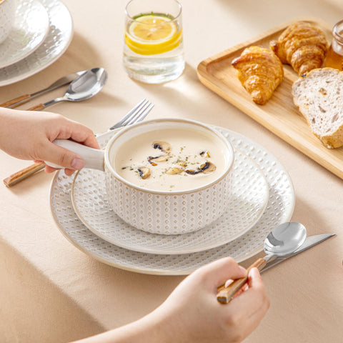 MALACASA Lydia set of four bowls ready for family dinners or entertaining