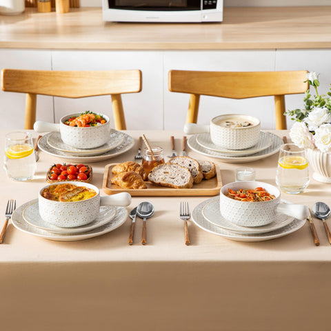 MALACASA Lydia bowls are versatile for chili, cereal, pasta, or desserts