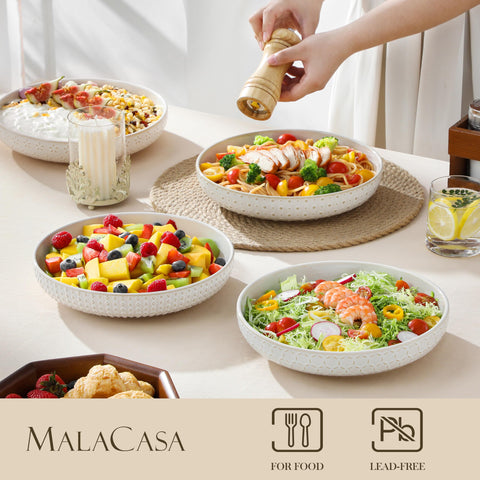 MALACASA Lydia relief design detail adds refined touch to meals