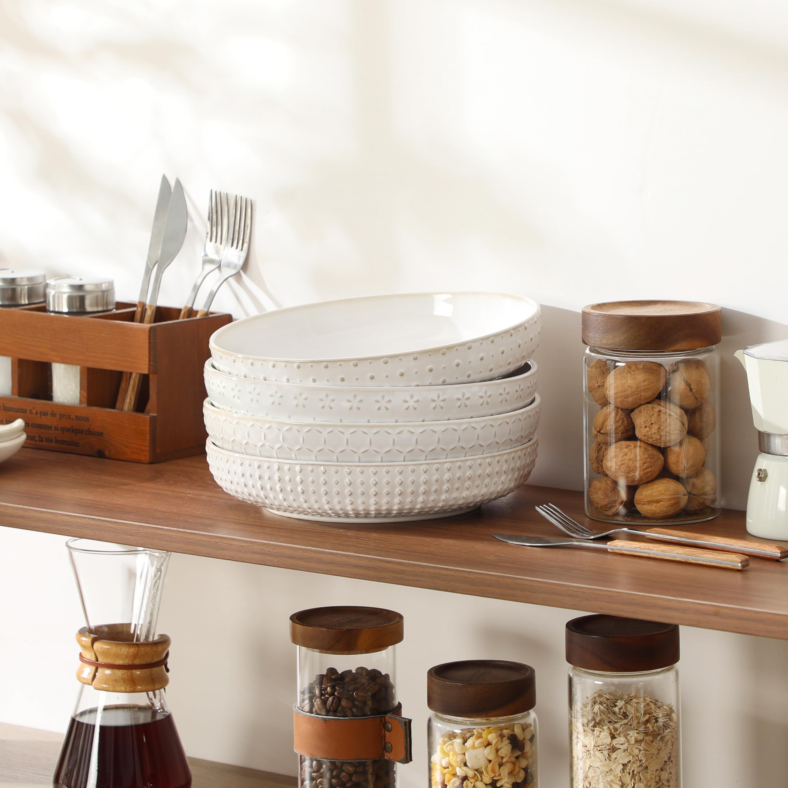 MALACASA Lydia set of four ideal for entertaining and everyday meals