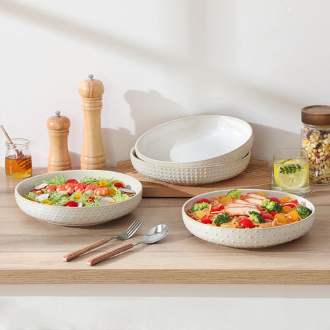 MALACASA Lydia stackable bowls save cabinet space in small kitchens