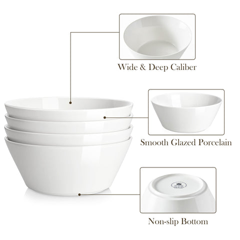 MALACASA bowls are microwave and oven safe for versatile reheating.