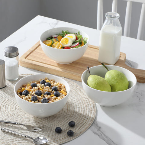 MALACASA multi-purpose food bowls suit cereal, rice, fruit, and desserts.