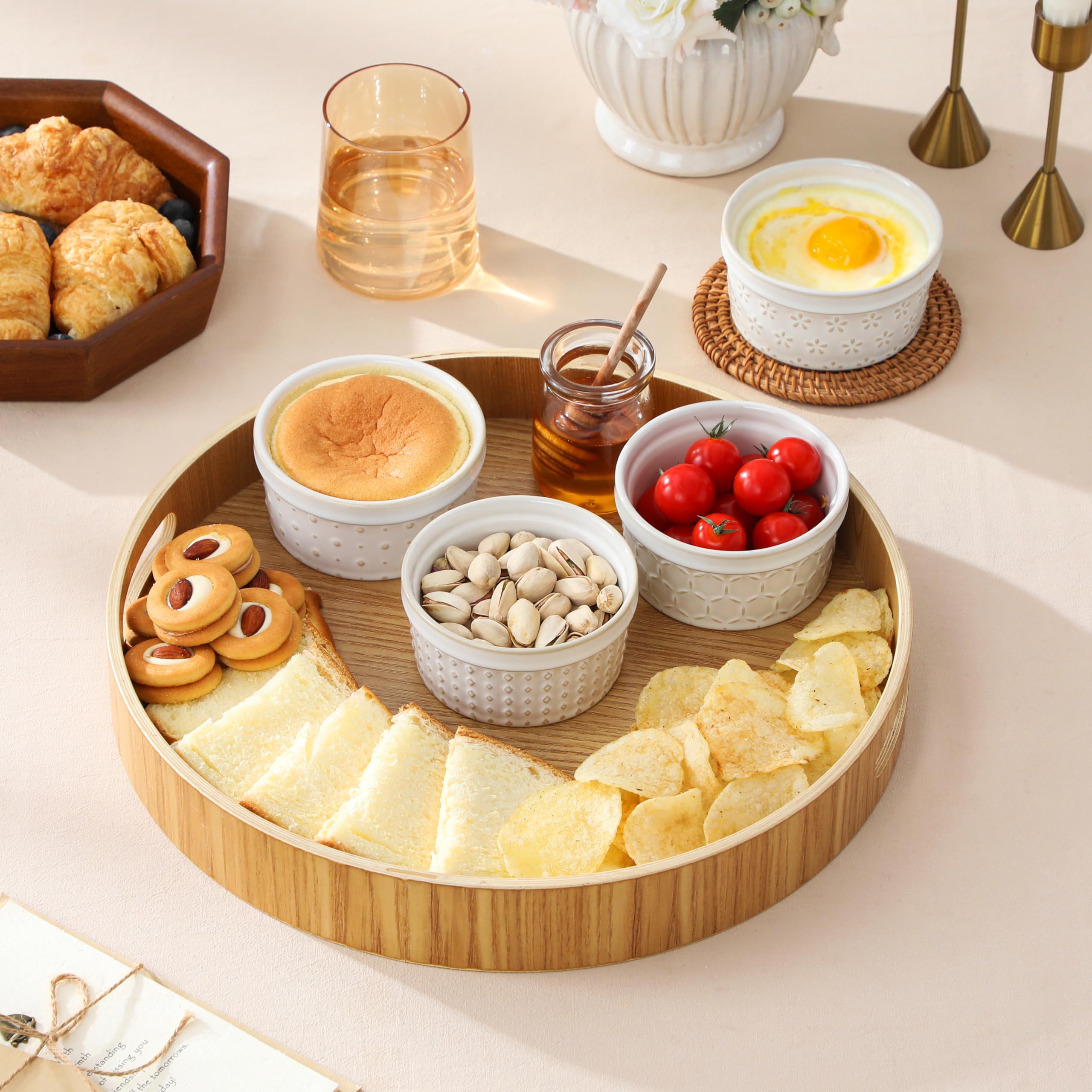 MALACASA versatile bakeware ramekins for sweet and savory dishes