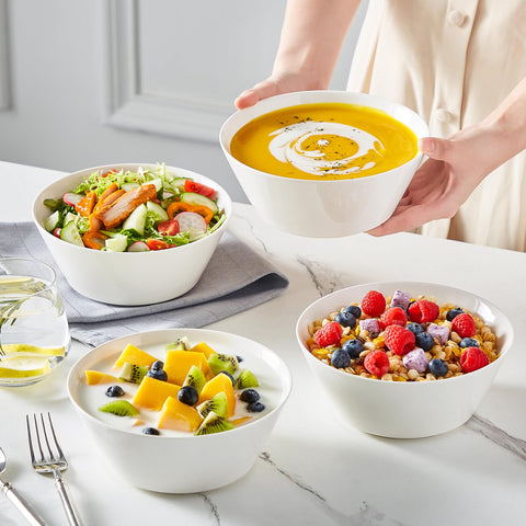 MALACASA bowls suit soups, cereals, salads, ramen, and fruit
