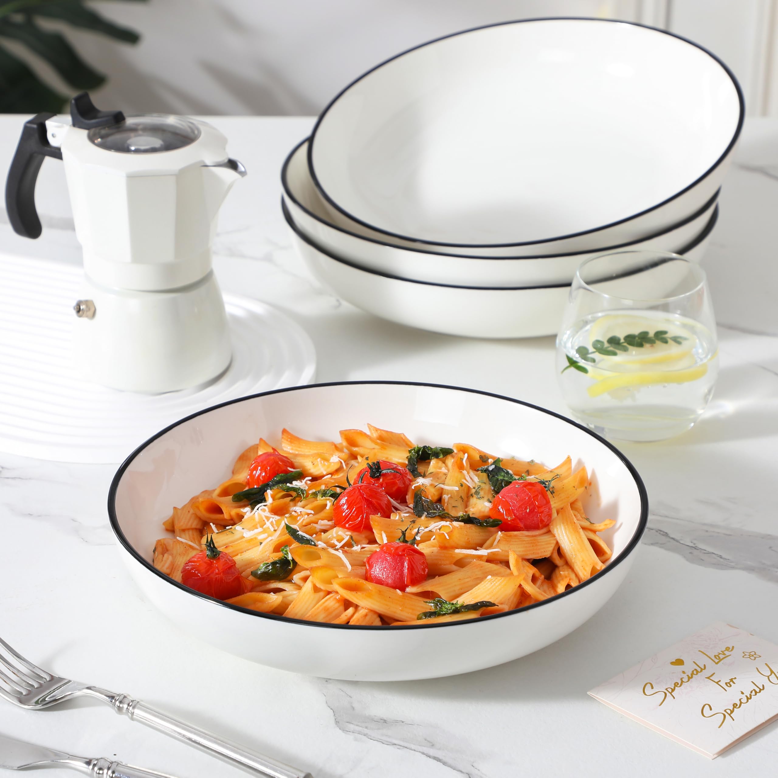 MALACASA oven-safe bowl suitable for warm dishes.