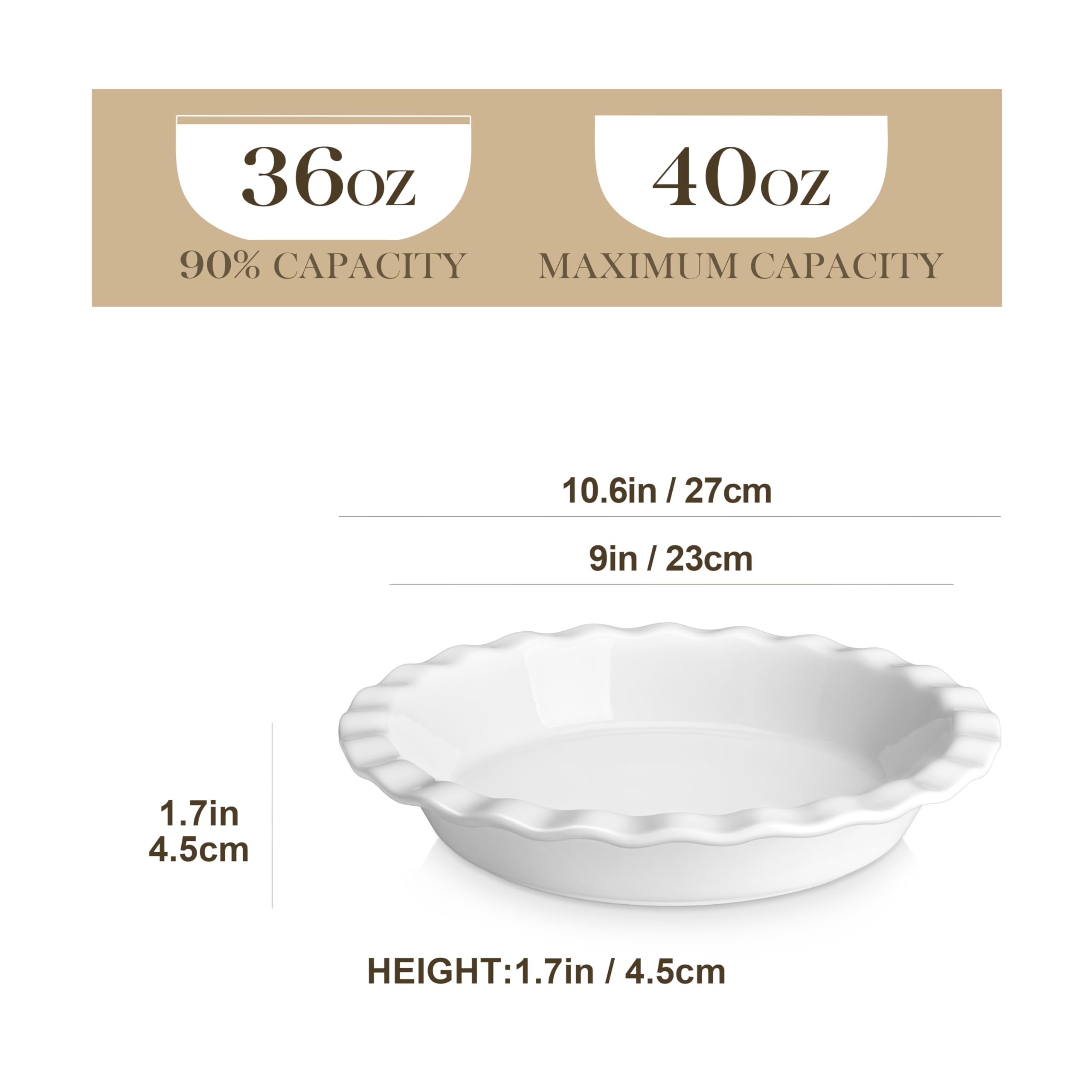 MALACASA pie-pan-fluted-edge enhances grip and sturdy handling for precise crimping.