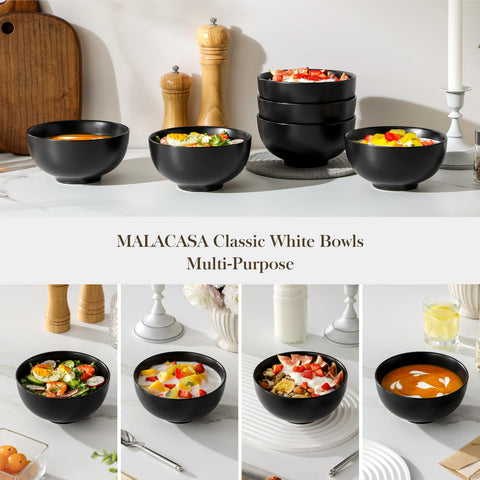 MALACASA 26 oz bowls great for oatmeal, cereal, and rice bowls.