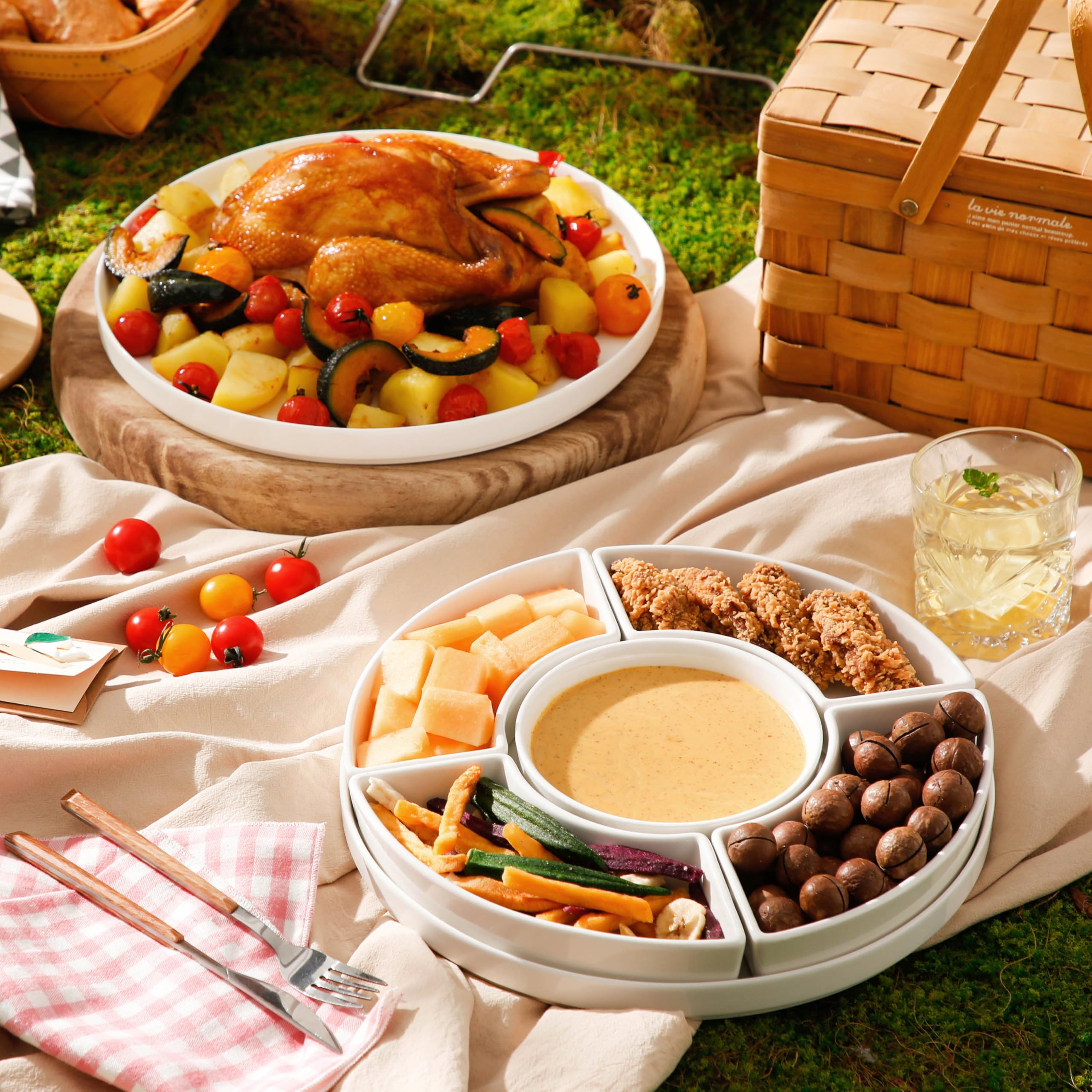 MALACASA smooth non-porous surface helps keep foods fresh and clean.