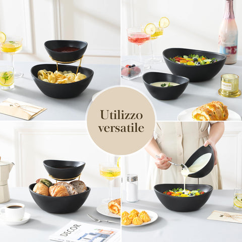 MALACASA premium porcelain finish adds timeless elegance.