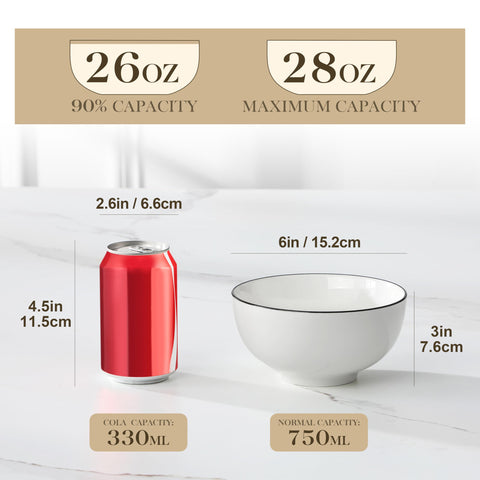 MALACASA porcelain serving bowls with round design, perfect for shared salads