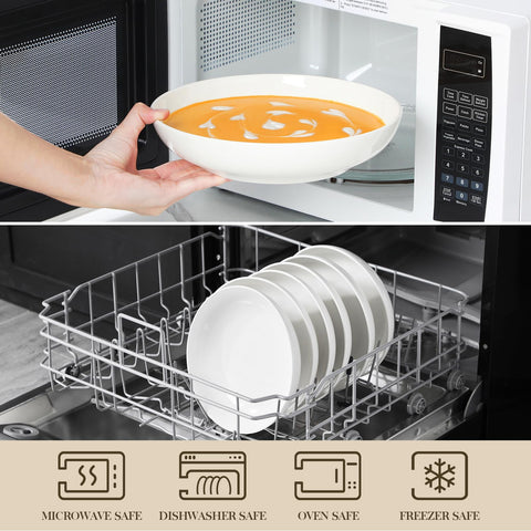 MALACASA Regular microwave-safe bowls offer quick reheating and easy cleanup.