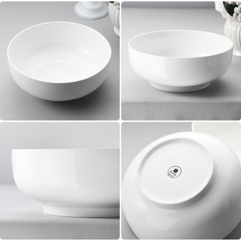 MALACASA large salad bowls presented with fresh fruits and greens.