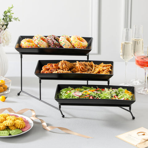 MALACASA serving stand ideal for dinner parties and hors d'oeuvres displays.