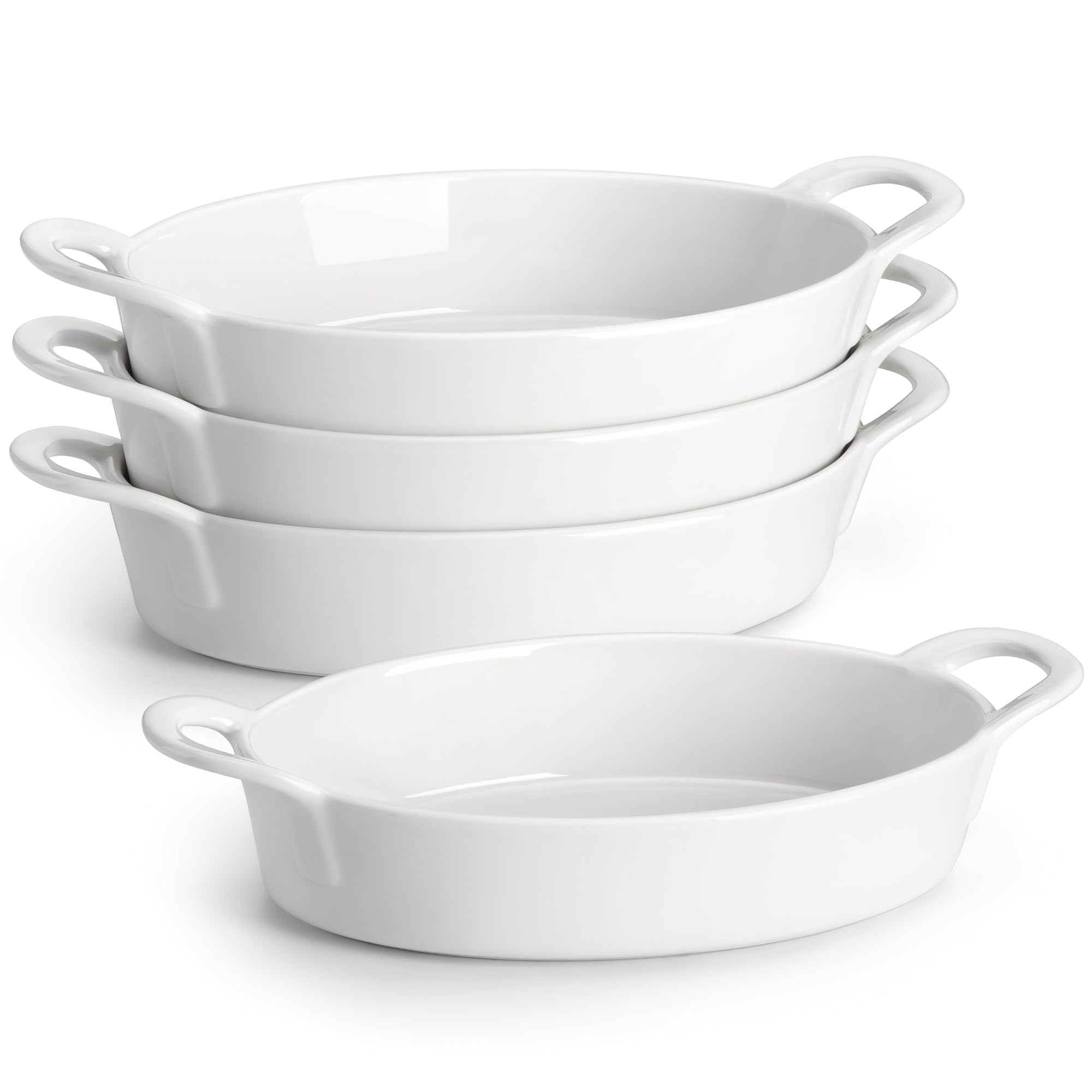 MALACASA small casserole with handles for easy oven-to-table serving