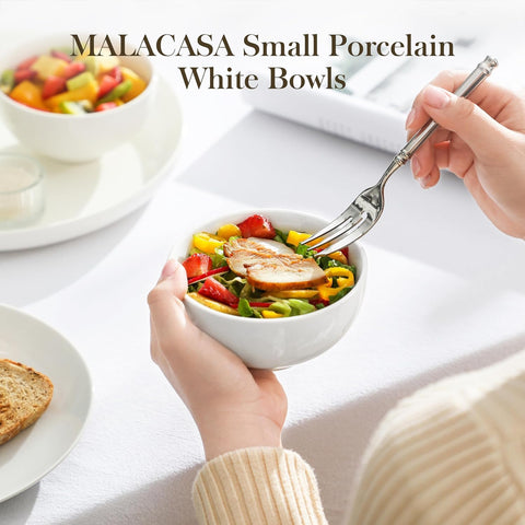 MALACASA bowls shown as microwave-safe for reheating small portions