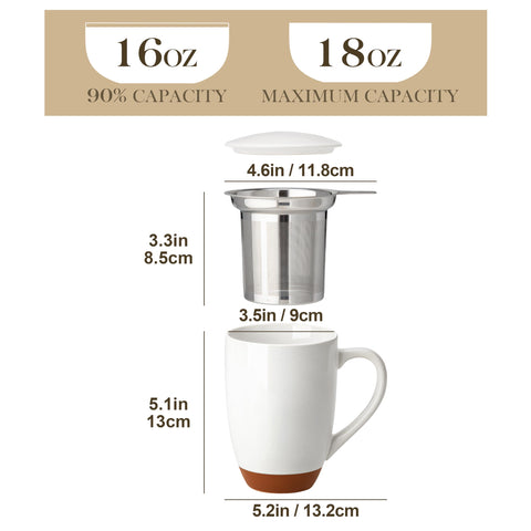 MALACASA stainless steel infuser closeup highlights fine mesh for loose leaf blends