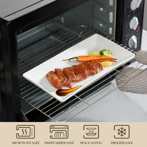 MALACASA sturdy metal rack provides stable, eye-catching presentation.