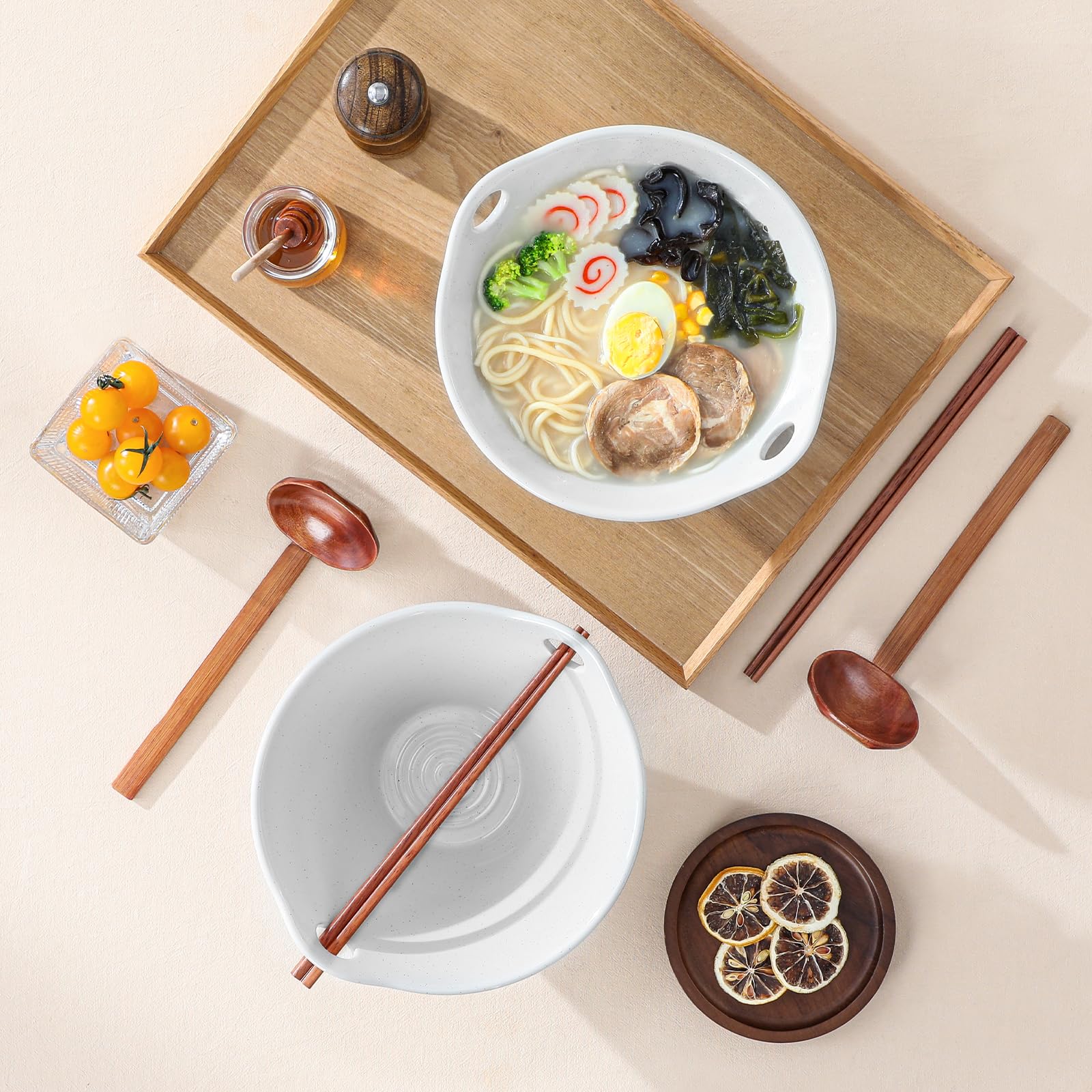 Rustic gray-khaki MALACASA Tara aesthetic enhances table presentation
