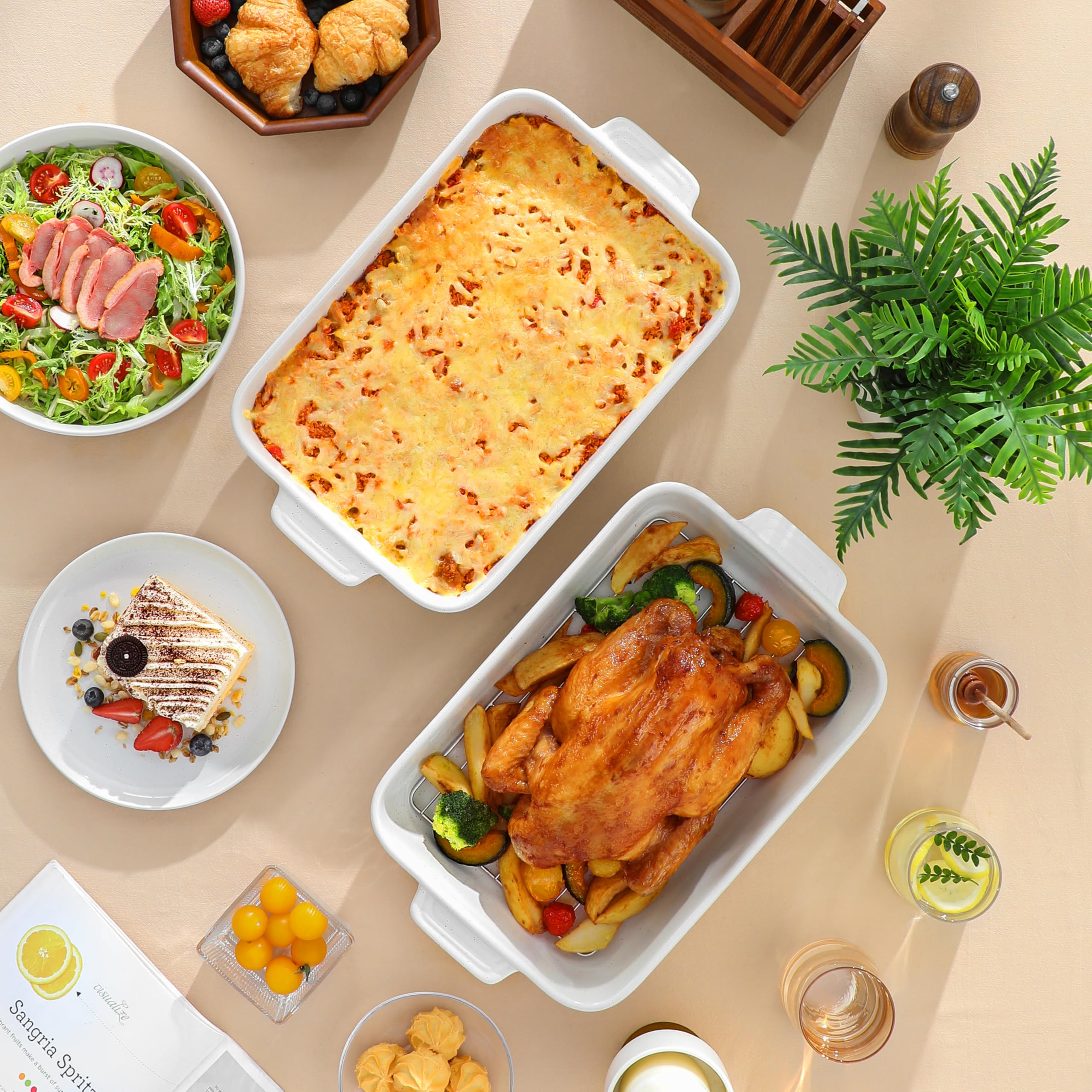 Dishwasher, microwave, refrigerator, and oven safe