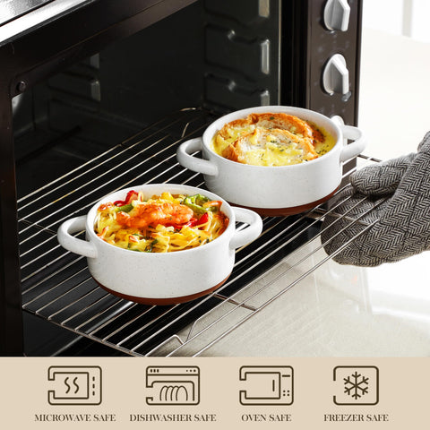 MALACASA Tara white ceramic with sesame texture for elegant serving
