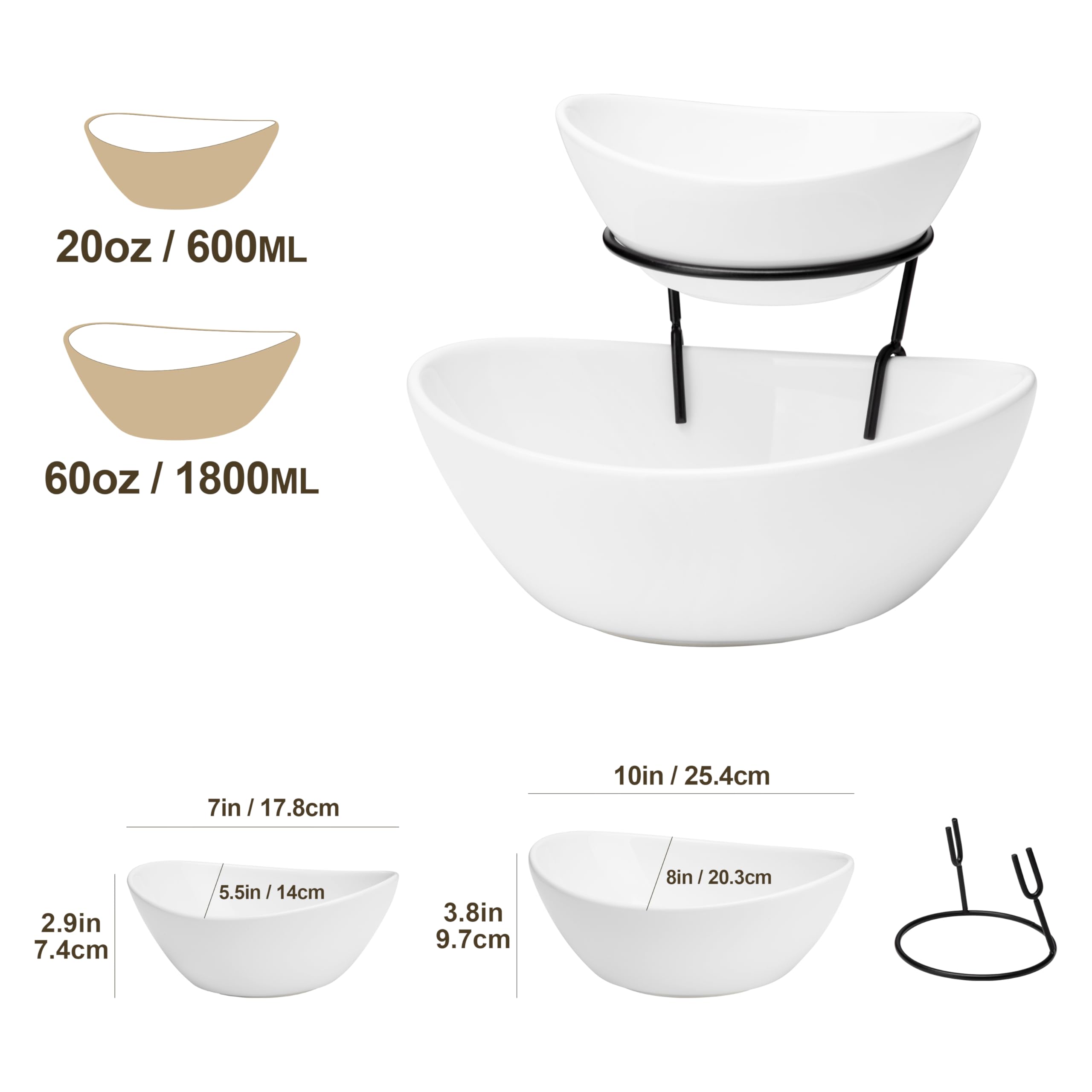 MALACASA upper 20oz dip bowl ideal for sauces and dressings.
