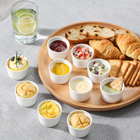 Malacasa mini ramekins are easy to clean and stack, saving kitchen space.