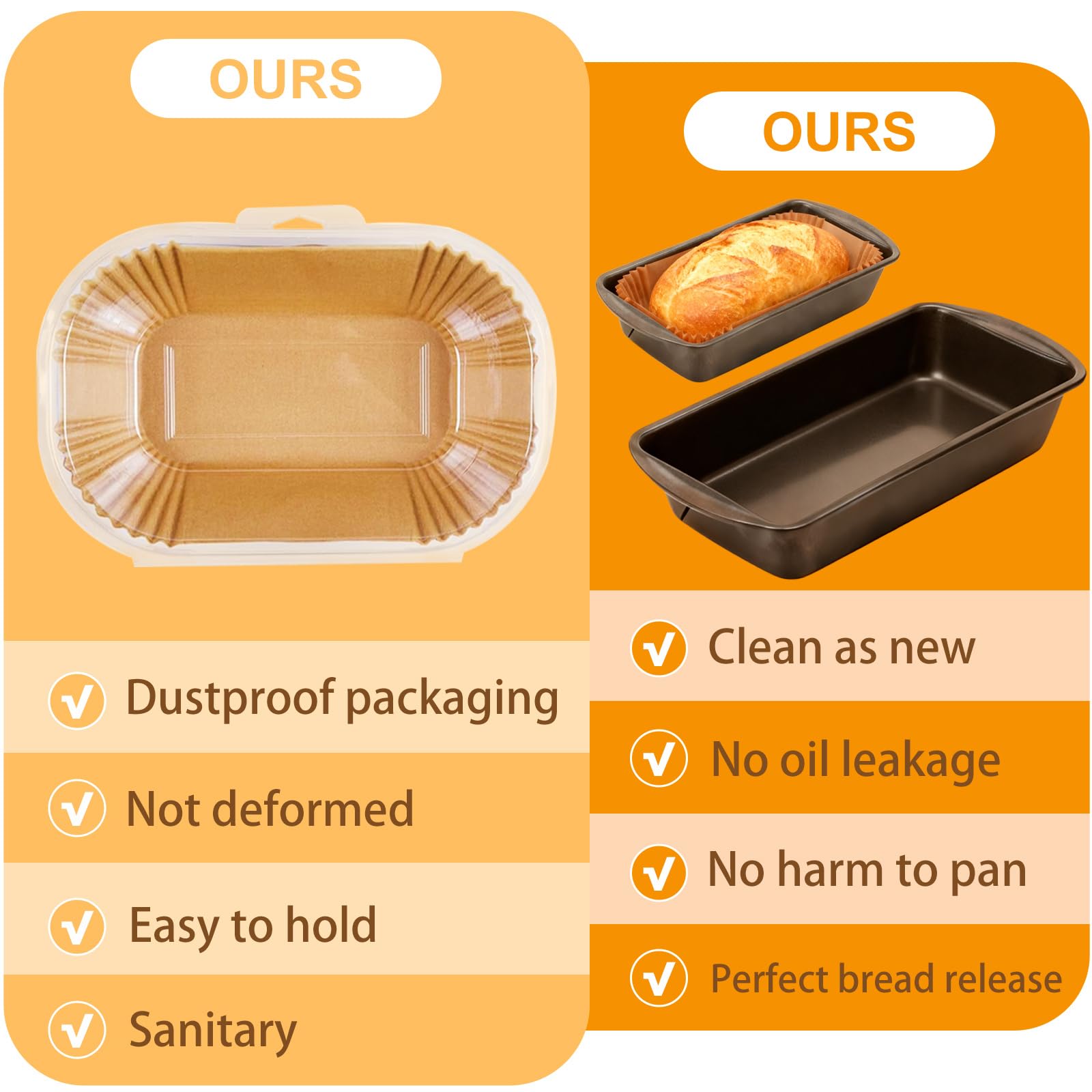 Malarpon liners compatible with ovens, air fryers, and steamers