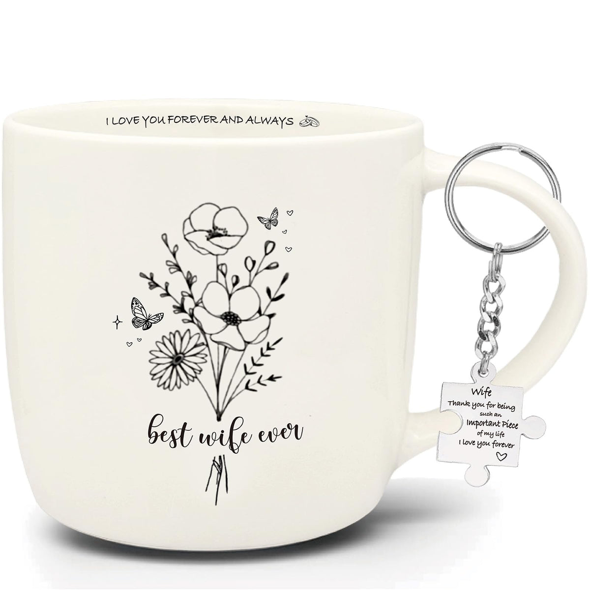 MALLAbyLAMMA Best Wife Ever mug 12oz for daily coffee rituals