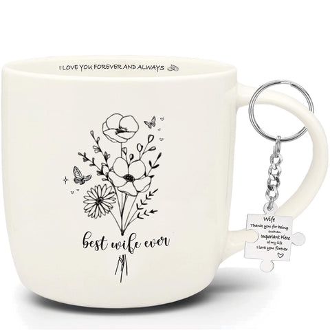 MALLAbyLAMMA Best Wife Ever mug 12oz for daily coffee rituals