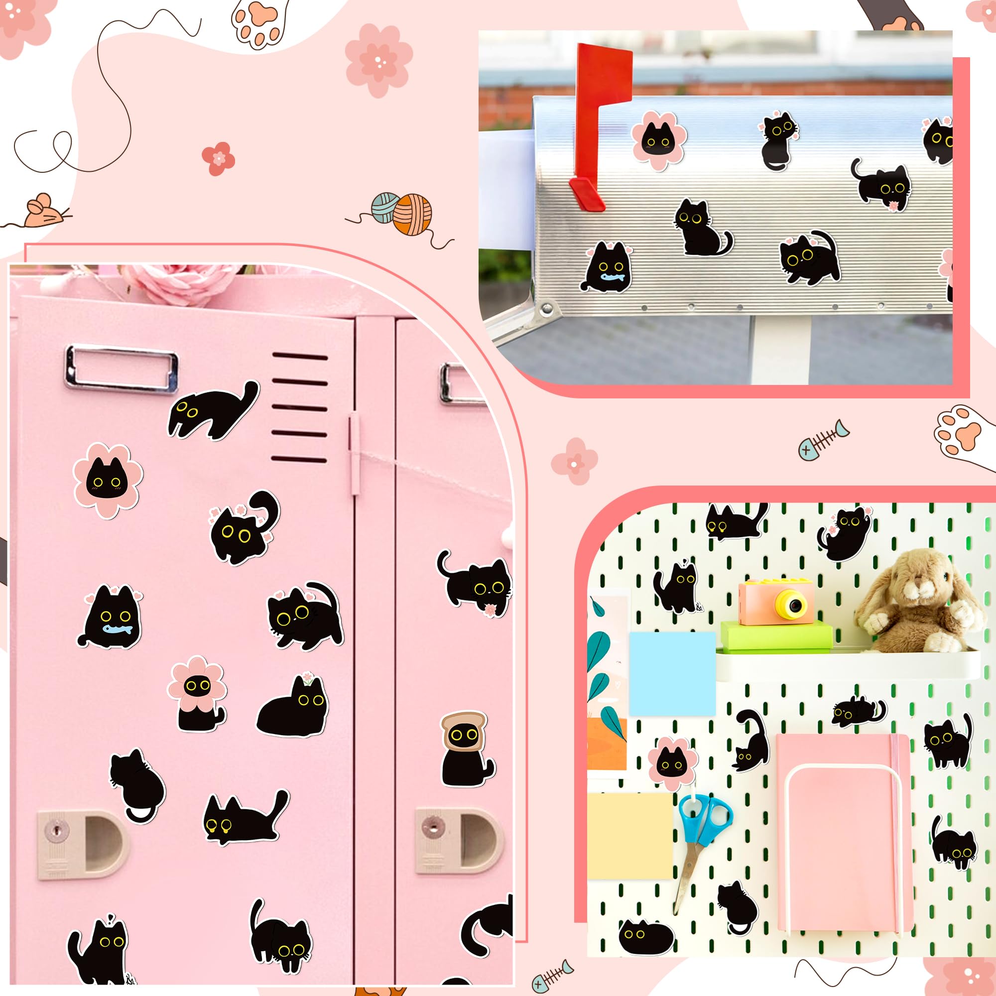 MALLMALL6 durable magnetic sticker for fridges and metal surfaces.