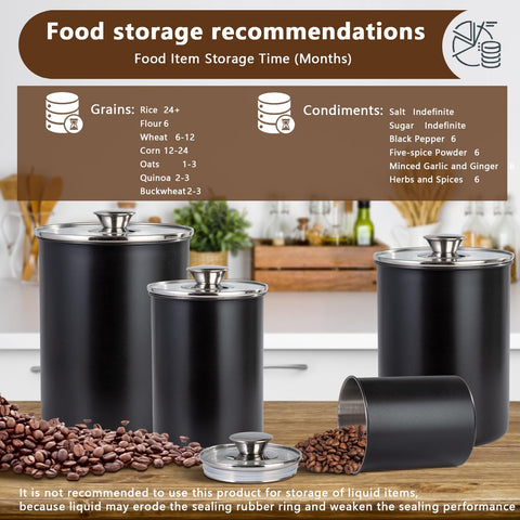 Malmo canister set nesting compact design saves counter space in small kitchens