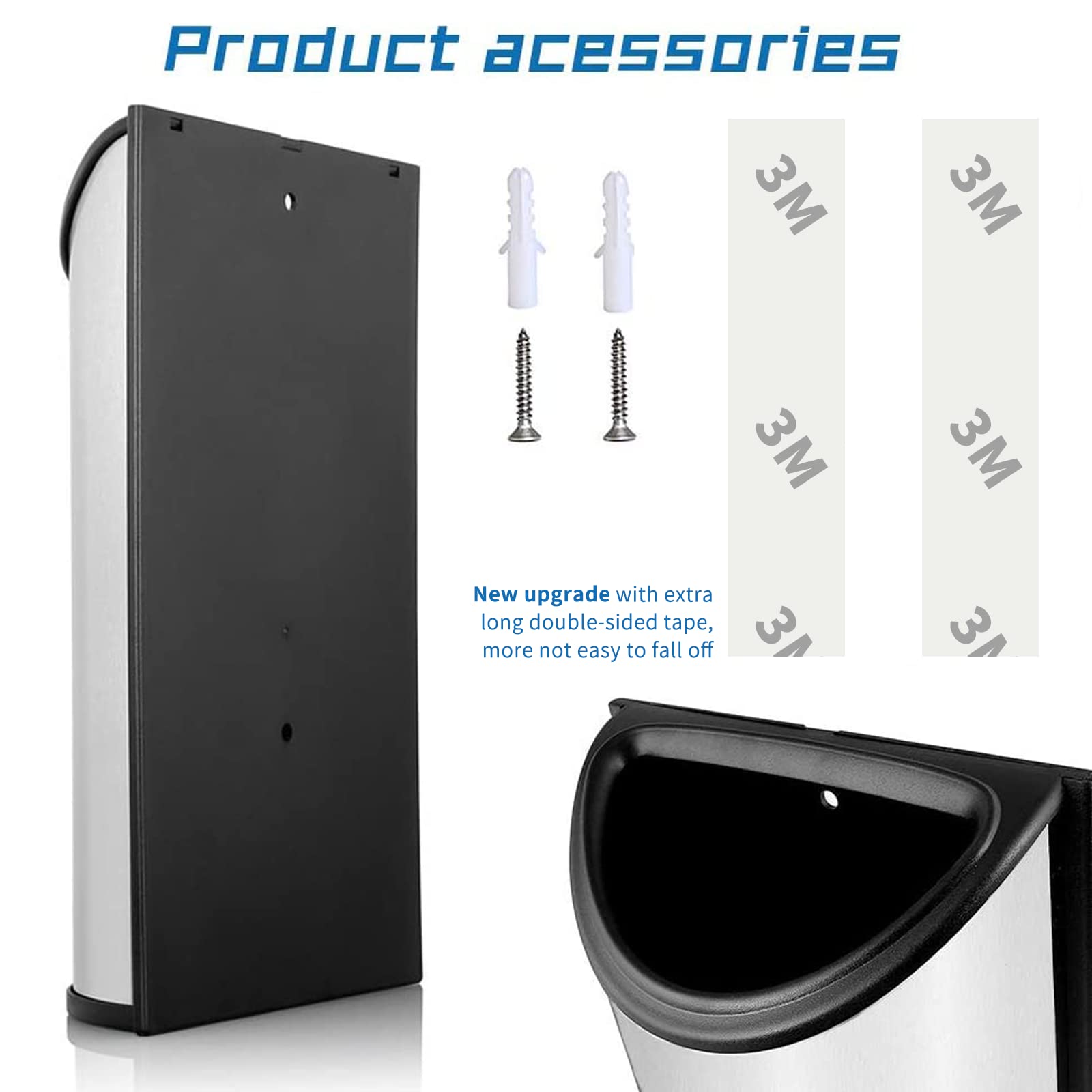 3M tape attachment provides secure placement with residue-free removal