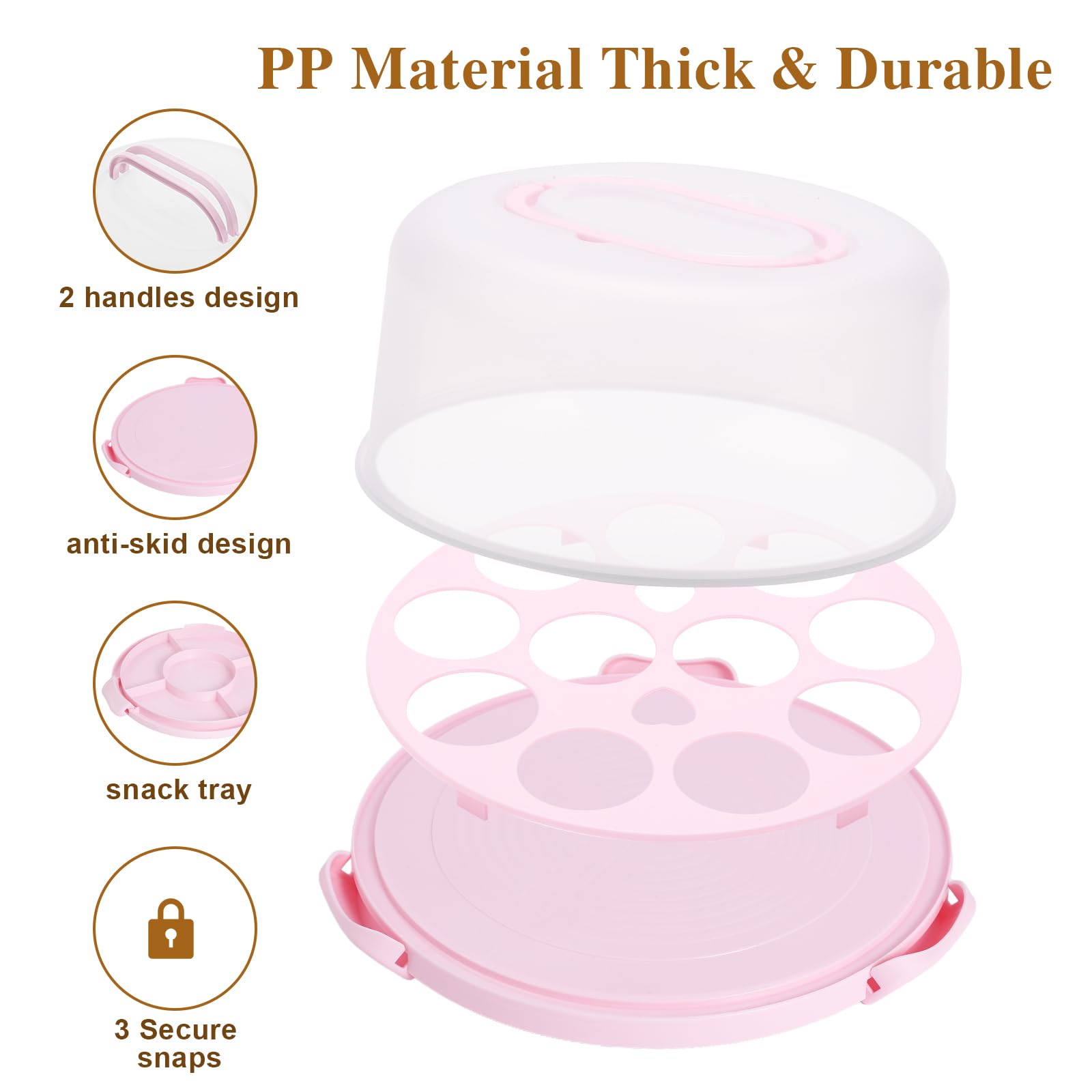 Mamajardin clear cover showcases decorated desserts while protecting them