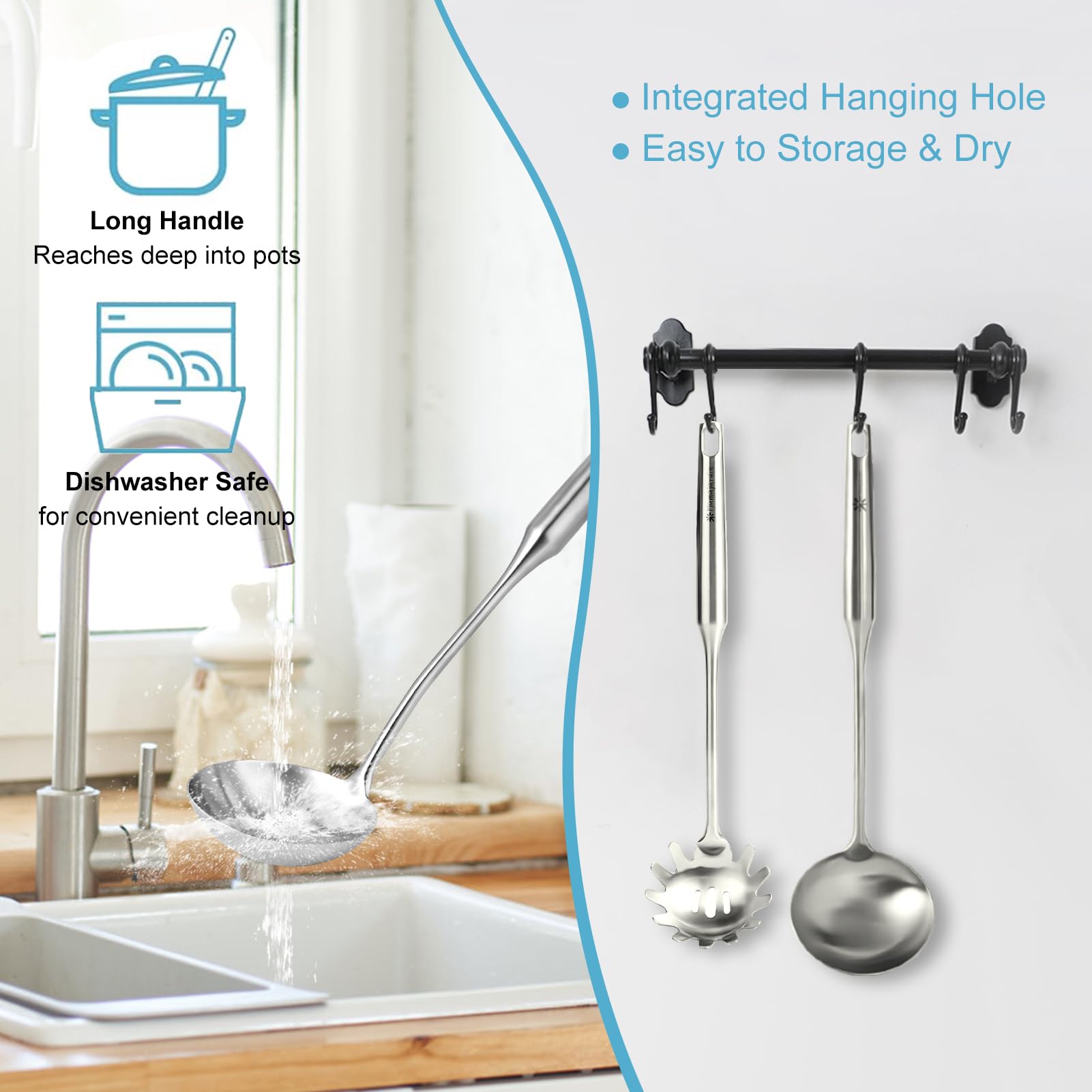 Mamajardin ergonomic round-handle reduces heat transfer during stirring.