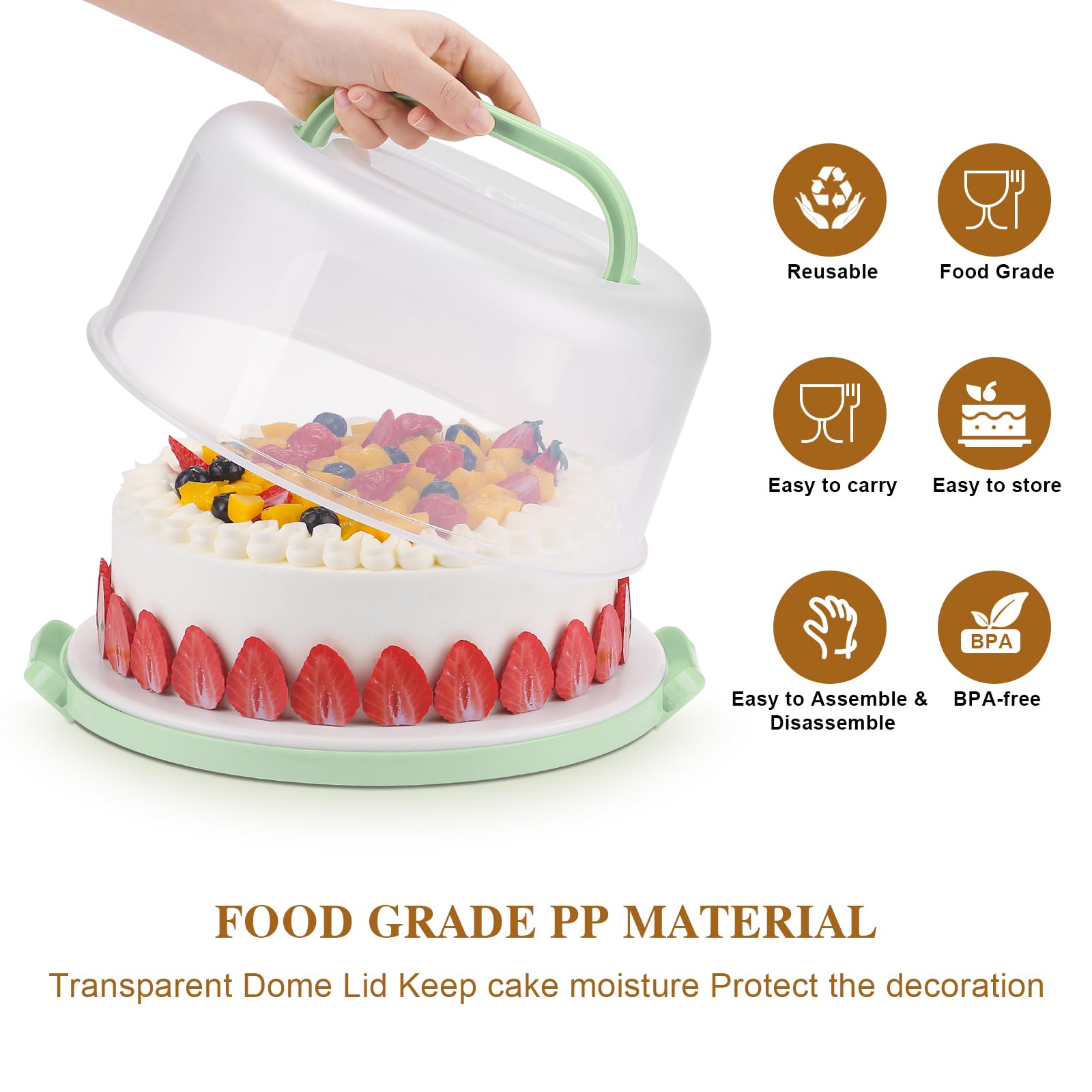 Mamajardin durable lock system secures the lid for safe transport.