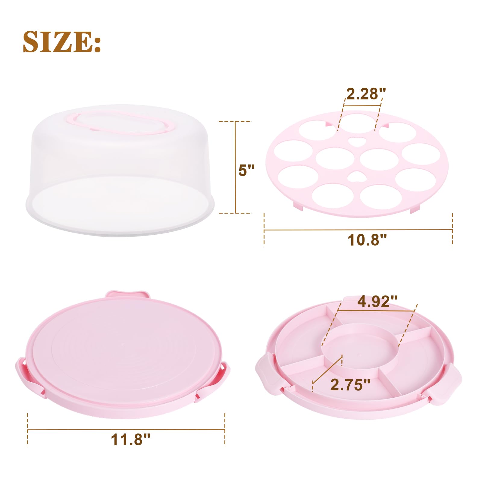 Mamajardin multipurpose storage for cakes, cookies, pies and more