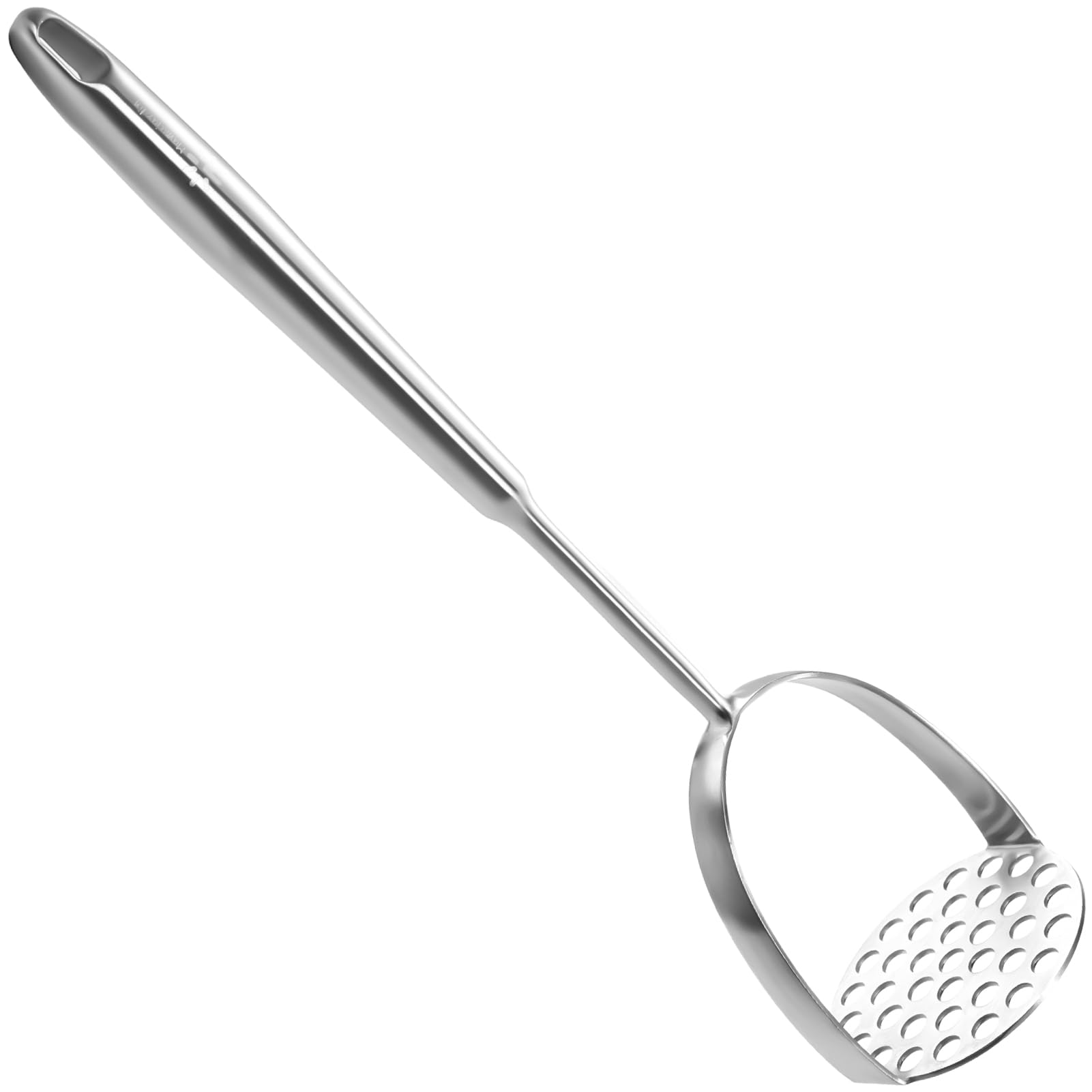 Mamajardin potato masher with stainless steel eight-centimeter perforated head for smooth mashing