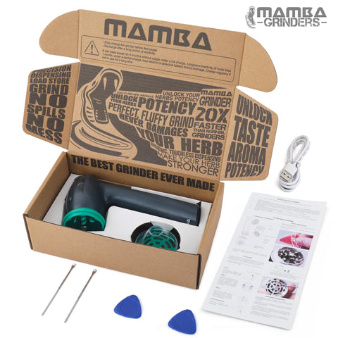 Mamba Lite included accessories shown as a gift ready spice kit