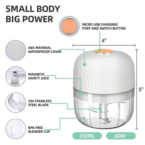 Mamicooker detachable blade for easy cleaning after use.