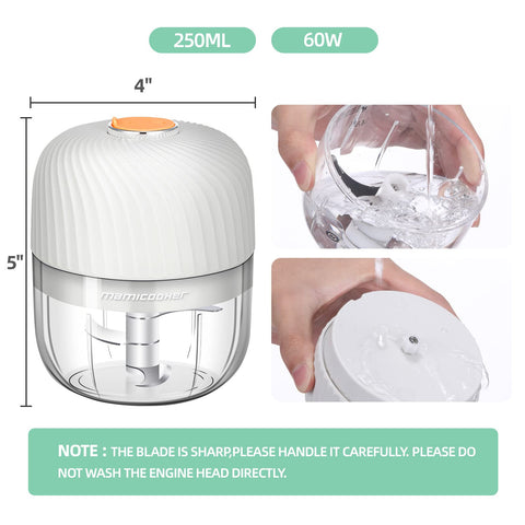 Mamicooker BPA-free material ensures safe food prep.