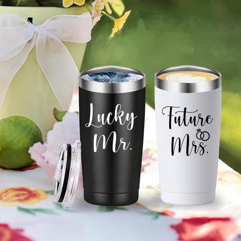 20oz Mamihlap travel mug shown as a bridal shower gift idea.