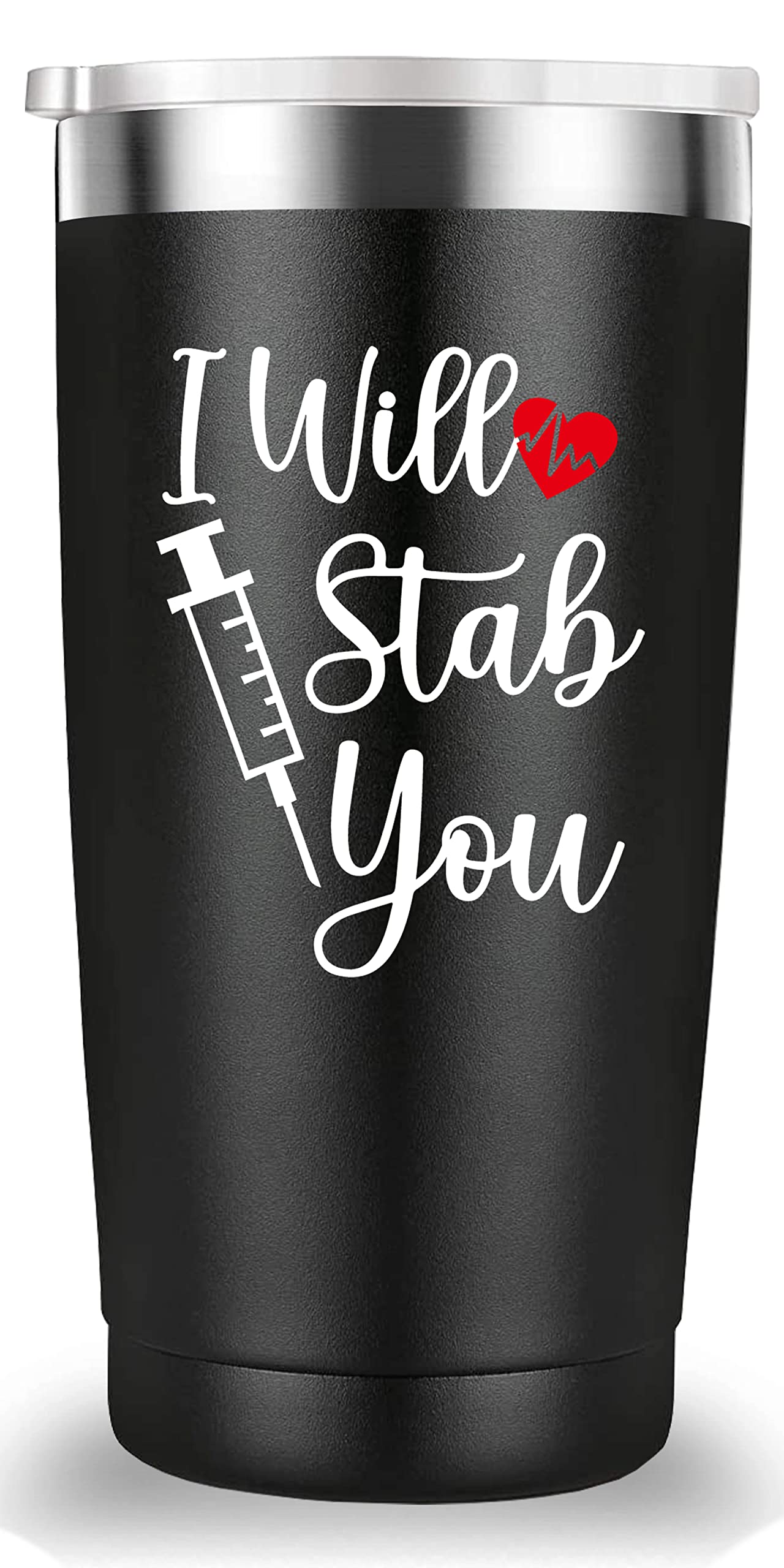 Mamihlap travel mug with a durable lid for secure transport during shifts.