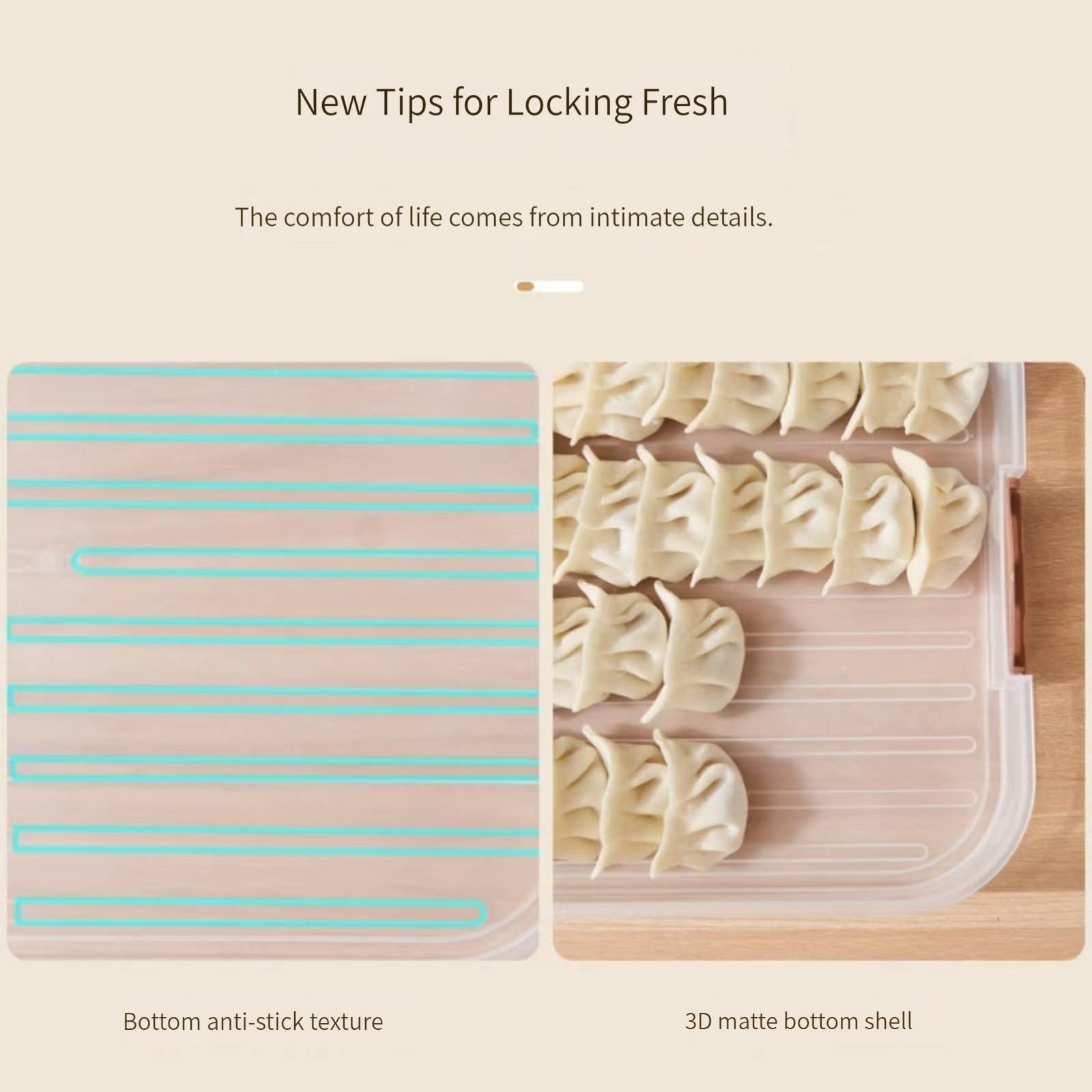 MANHONGYU cookie container with lid and handle seals freshness and easy transport.