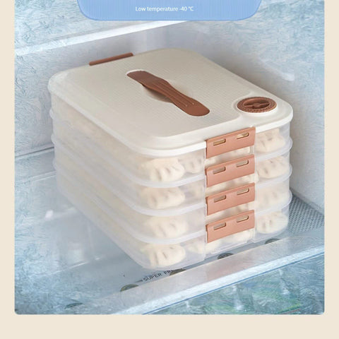 MANHONGYU meat and vegetable storage container helps keep fridge tidy.