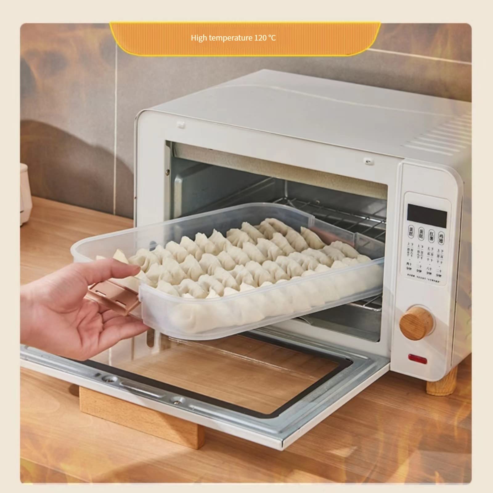 MANHONGYU pasta and lasagna storage container for organized meals.