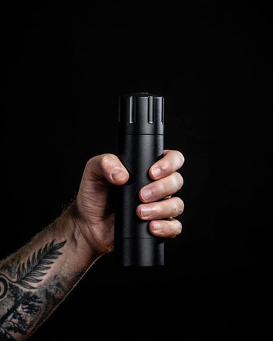 MANNKITCHEN Pepper Cannon aluminum body provides durable, heavy duty performance.