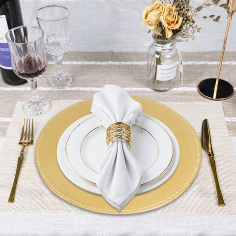 MAONAME charger plate adds chic look to wedding table setting